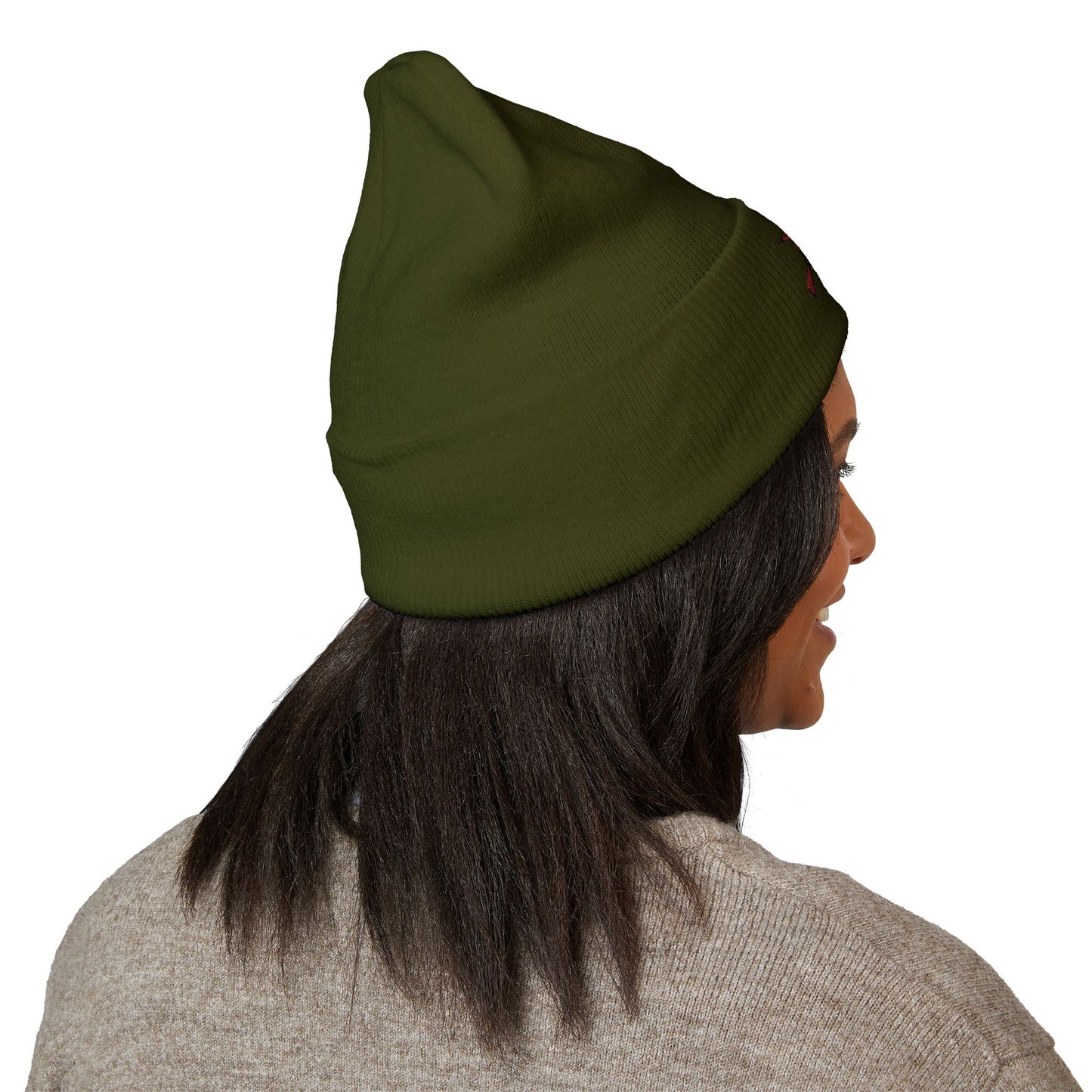 Embroidered Paxton Cuffed Beanie