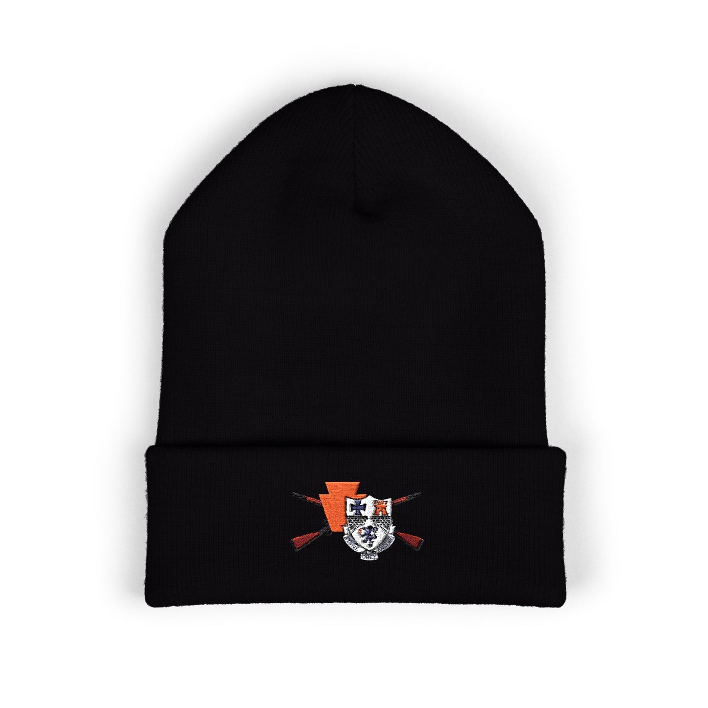 Embroidered Paxton Cuffed Beanie