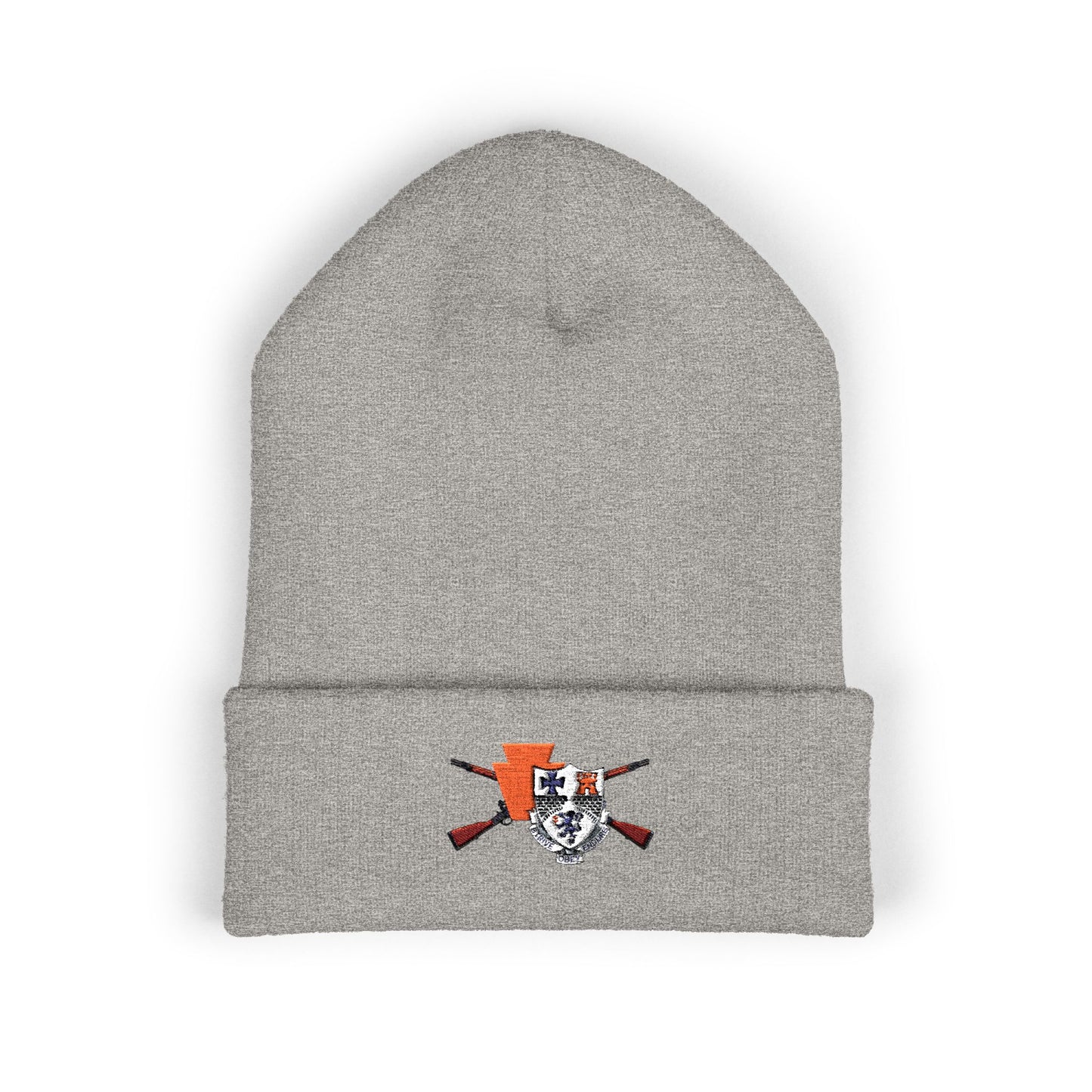 Embroidered Paxton Cuffed Beanie