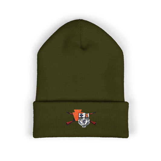 Embroidered Paxton Cuffed Beanie